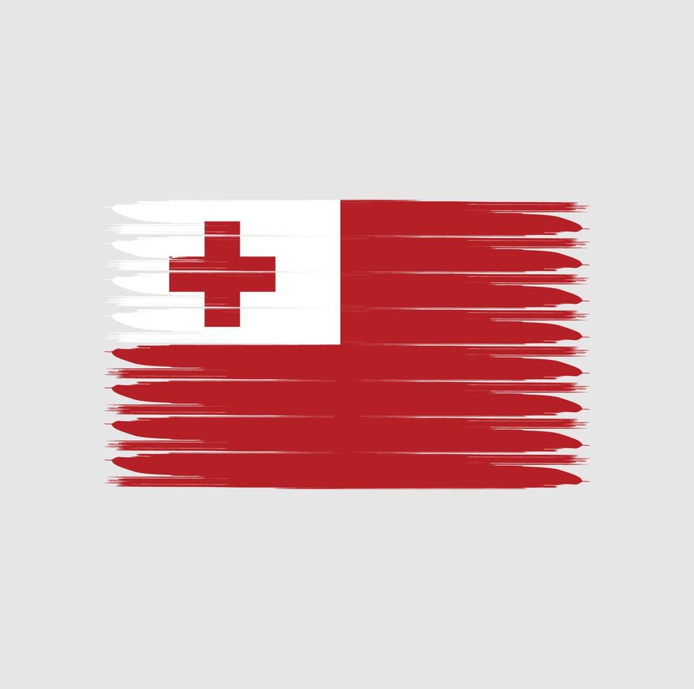 Flag of Tonga with grunge style vector