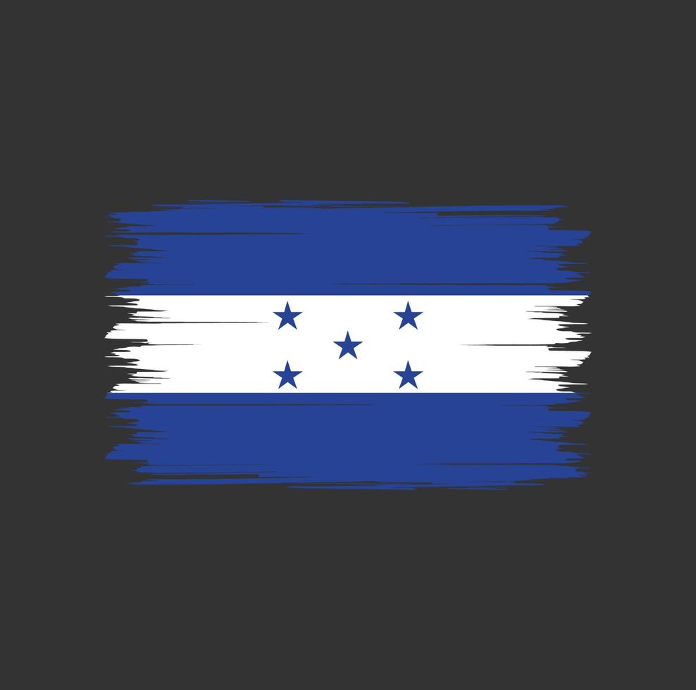 vector de bandera de honduras con estilo de pincel de acuarela