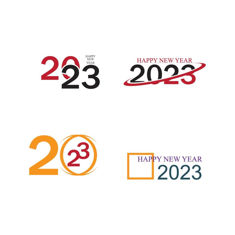 happy new year 2023 vector illustration design template