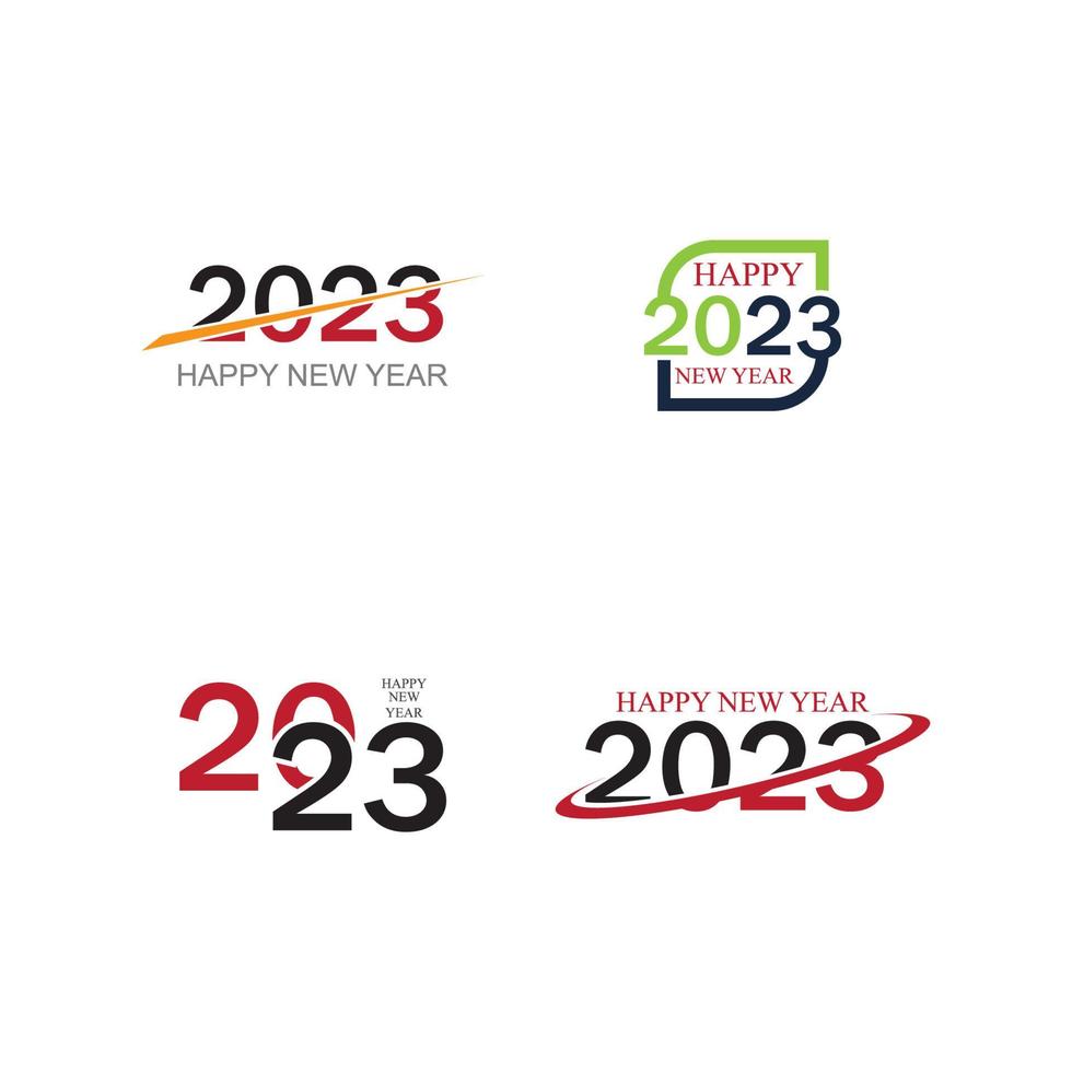 happy new year 2023 vector illustration design template