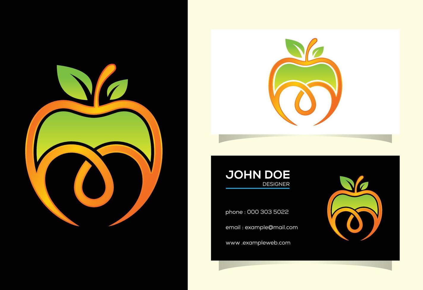 Apple logo design vector