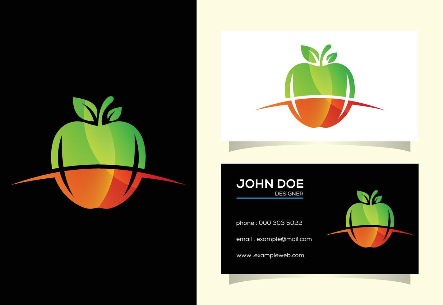 Apple logo design vector