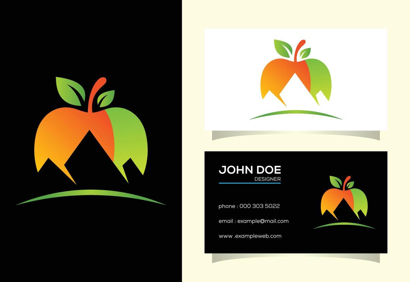 Apple logo design vector