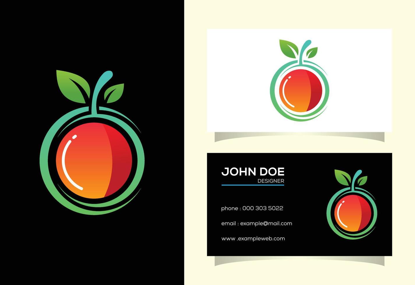 Apple logo design vector