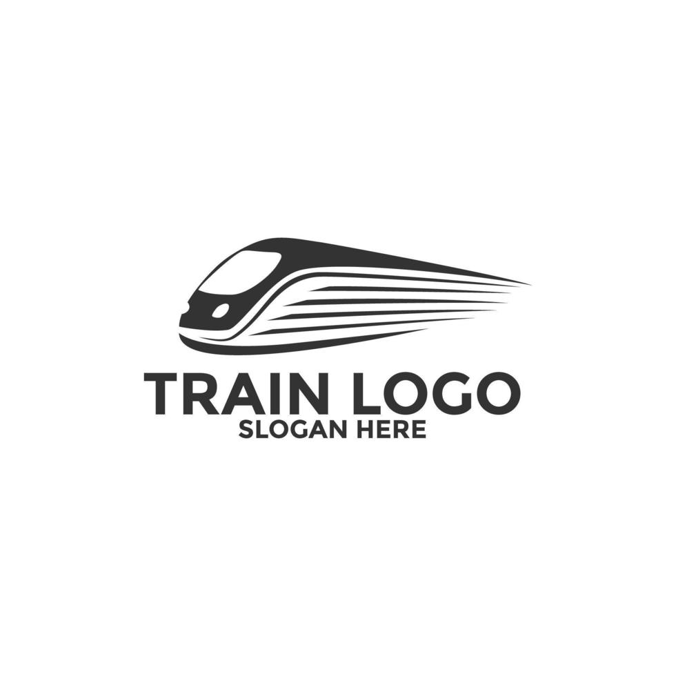 vector logo de tren aislado en fondo blanco