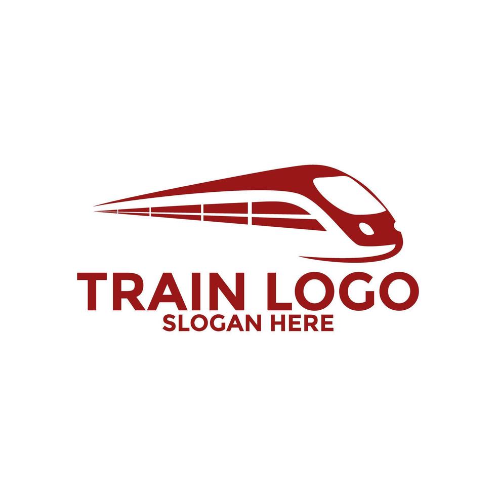 vector logo de tren aislado en fondo blanco