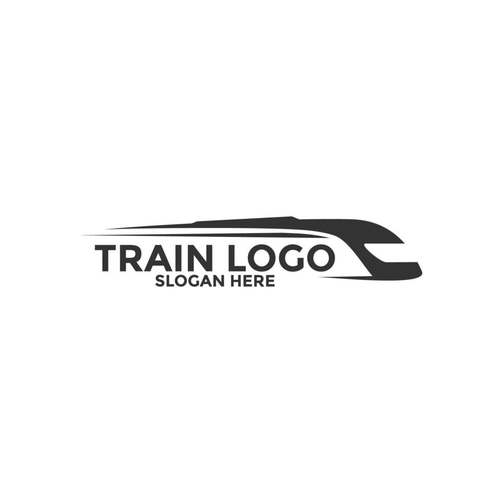 vector logo de tren aislado en fondo blanco