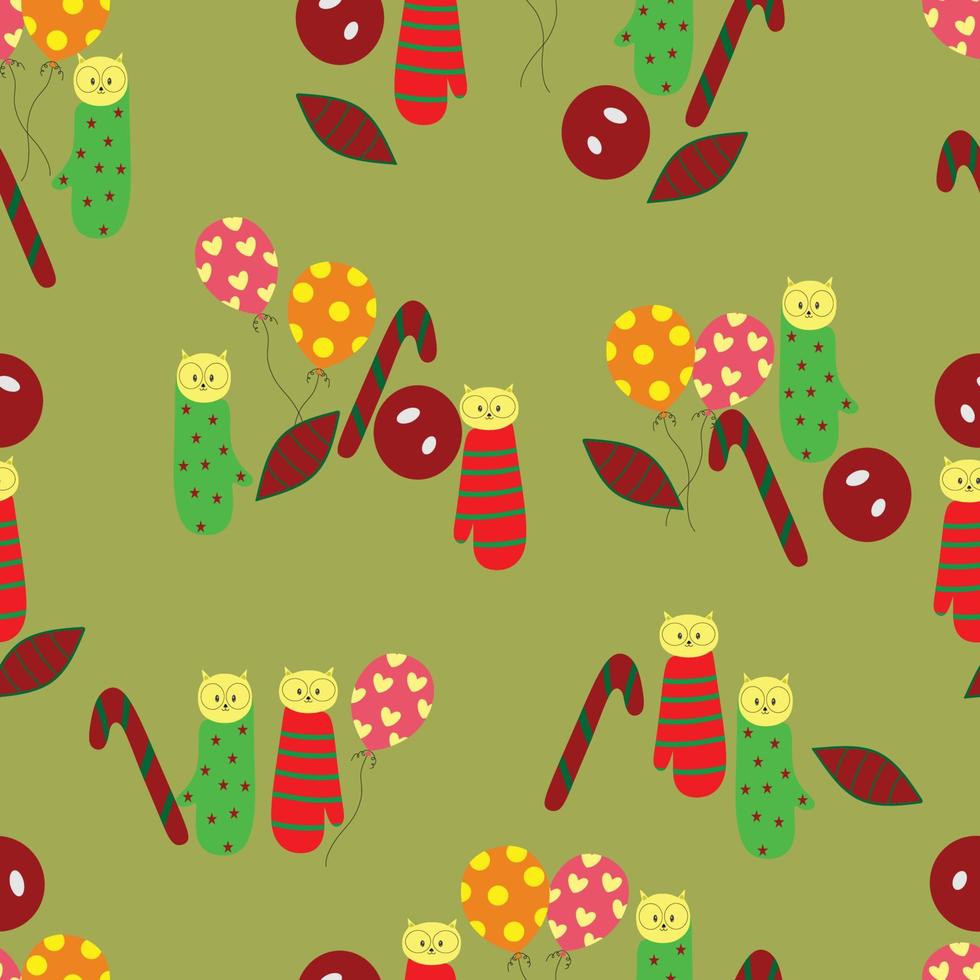 beautiful seamless pattern of birthday ornaments vector