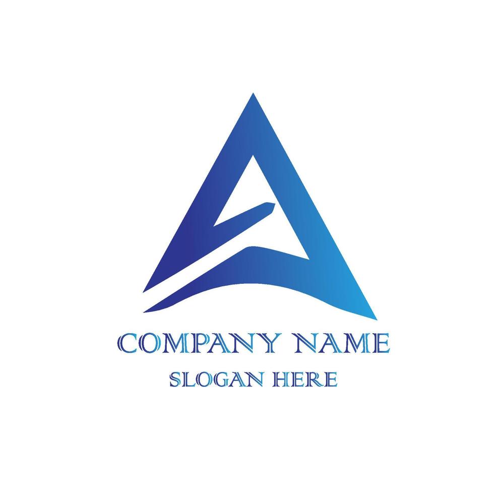 un logotipo de la empresa de letra, icono de vector, logotipo profesional vector