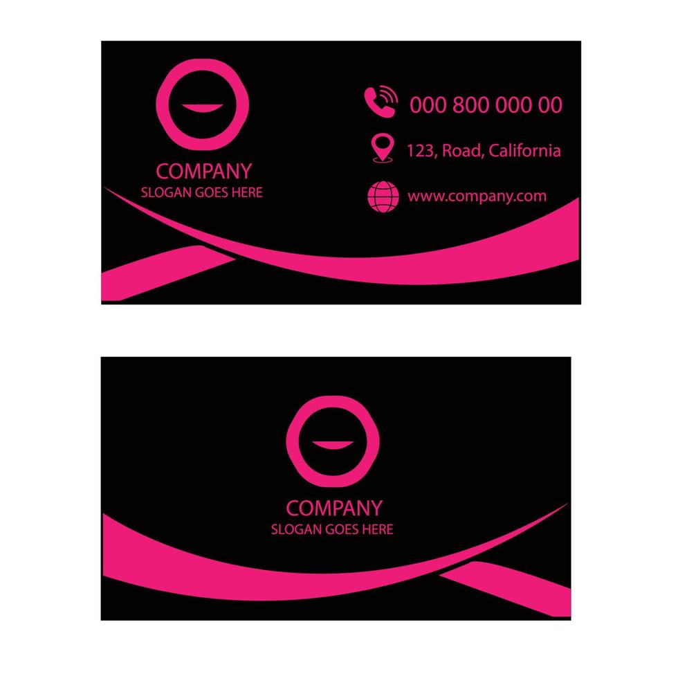 Professional and Creative Business Card Design Template vector