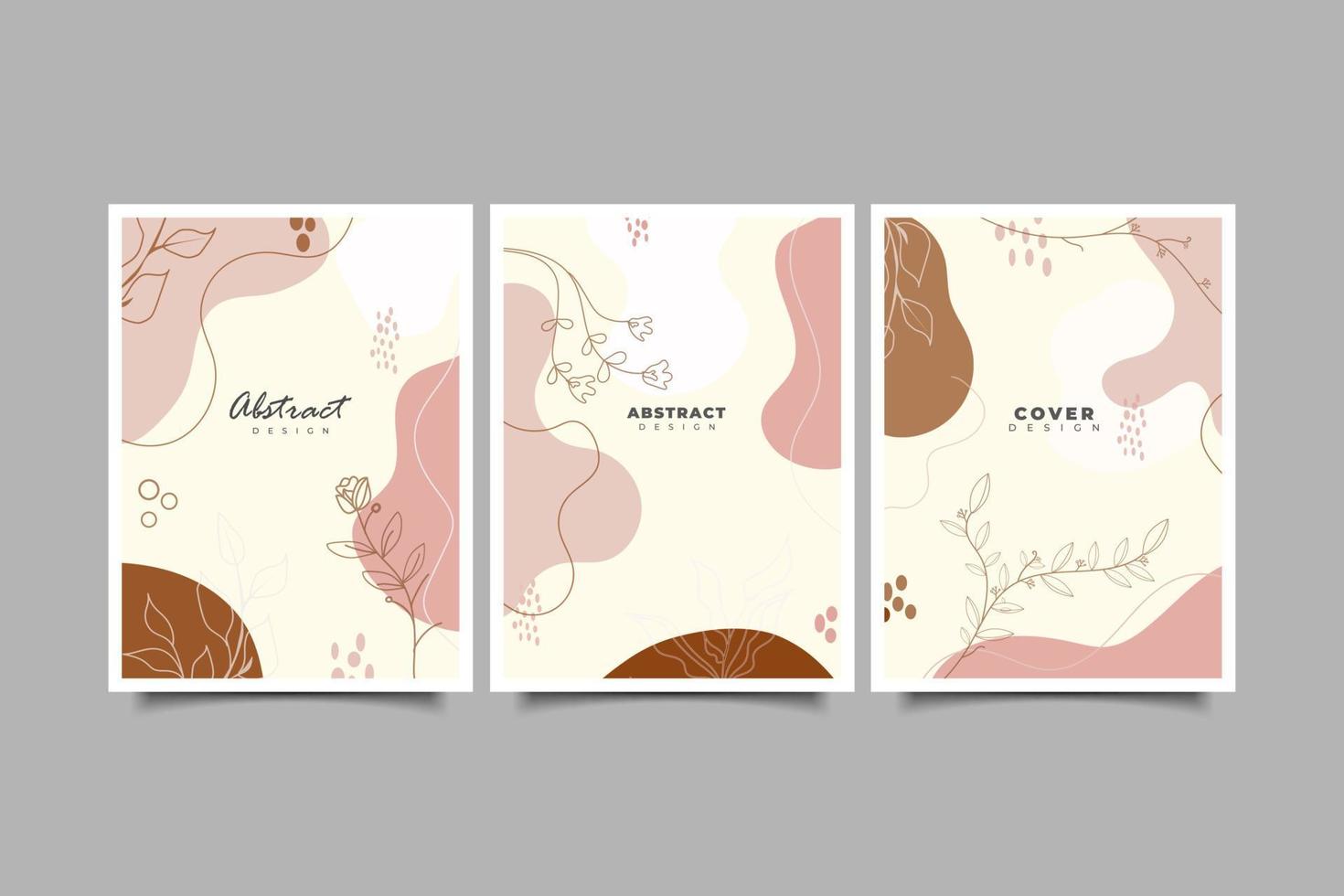 Abstract modern cover template collection vector