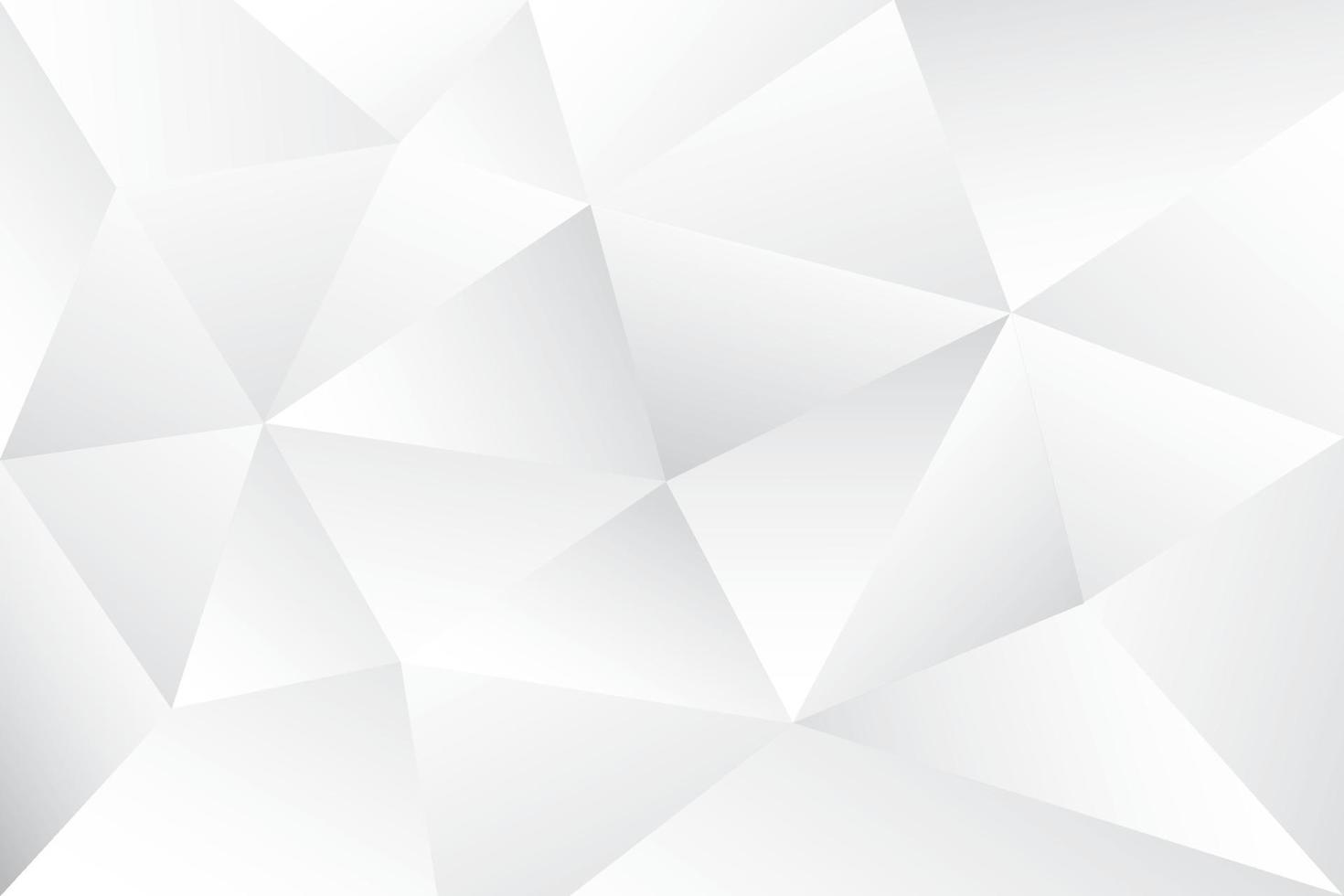 Abstract white and gray polygon background. Vector illustration.