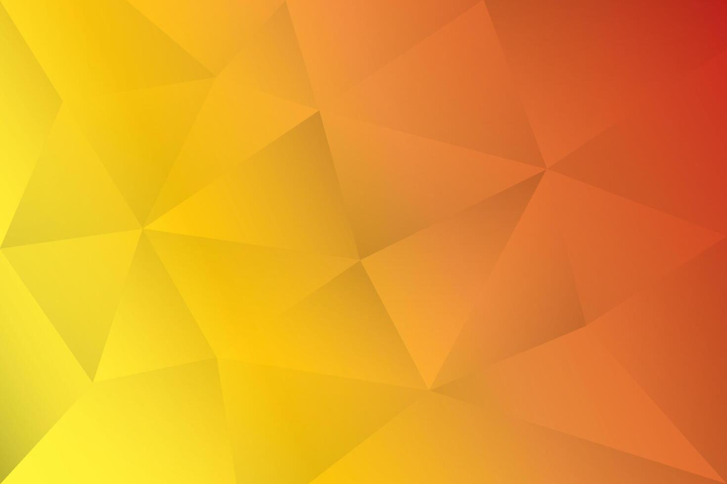 Abstract colorful polygon background with orange and yellow color. Vector illustration.