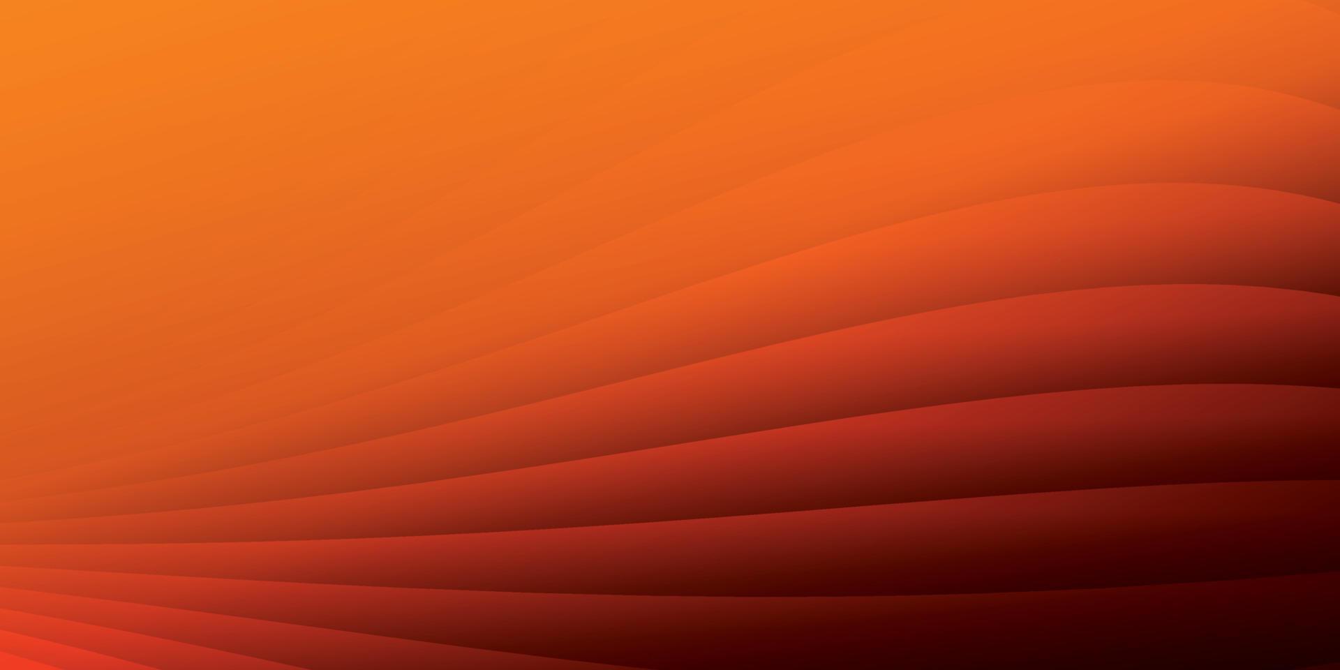 Abstract orange color background with geometric round shape. Vector illustration.