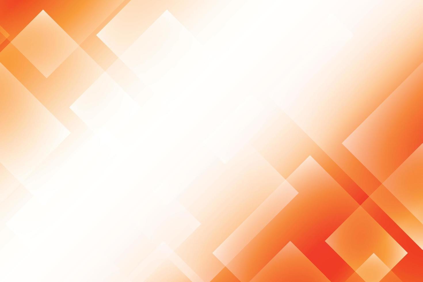 Abstract orange and white color background with geometric rectangle shape. Vector illustration.