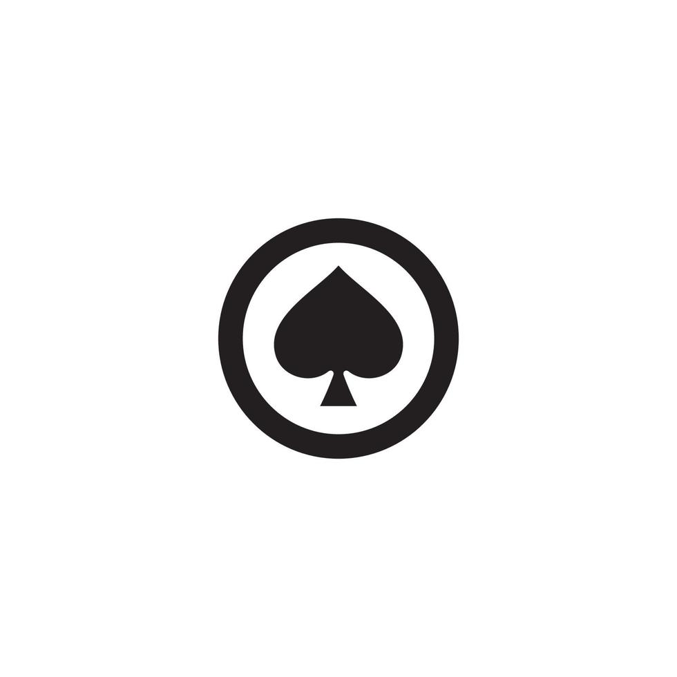 a simple Spade logo or icon design vector