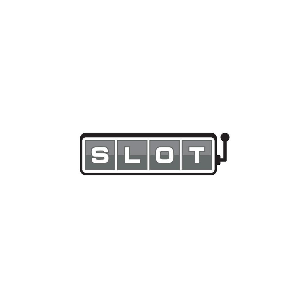 Slot Machine logo or icon design vector