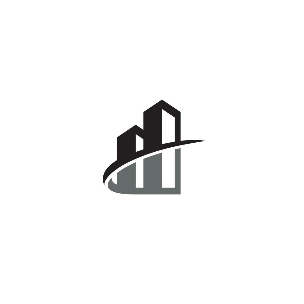 a simple Building logo icon design vector