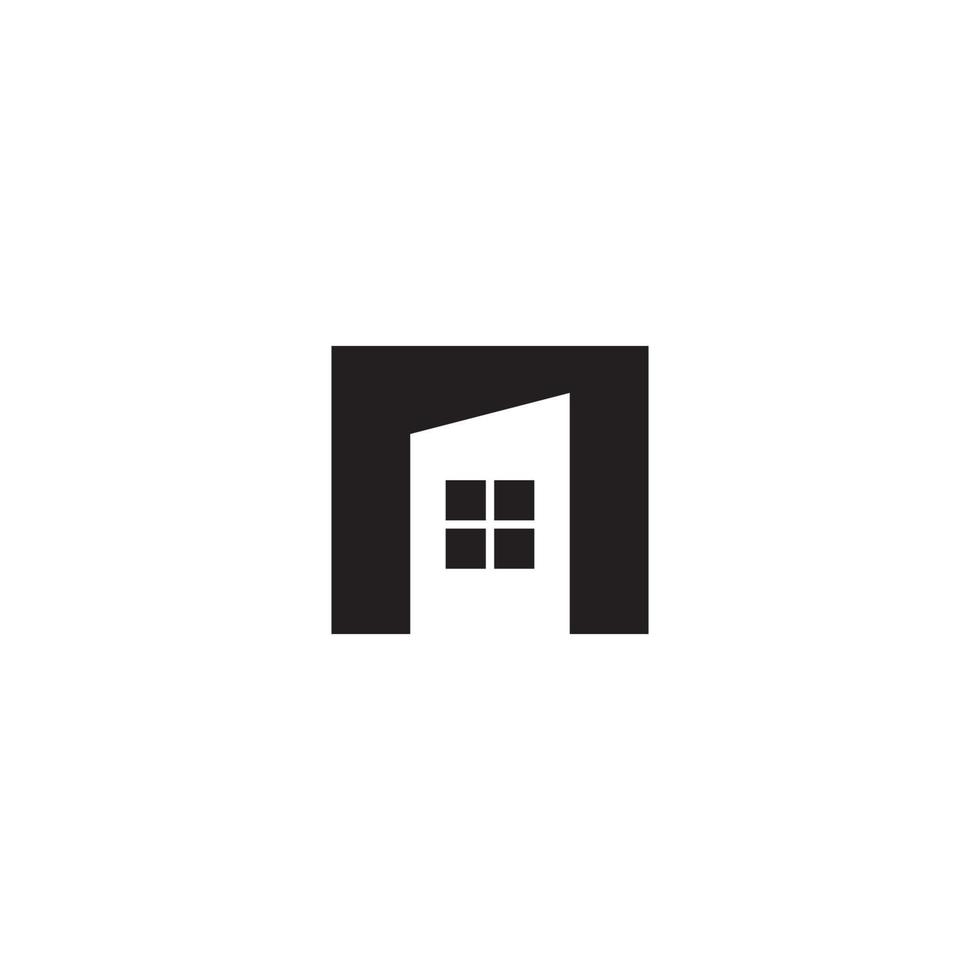 a Modern House logo or icon design vector