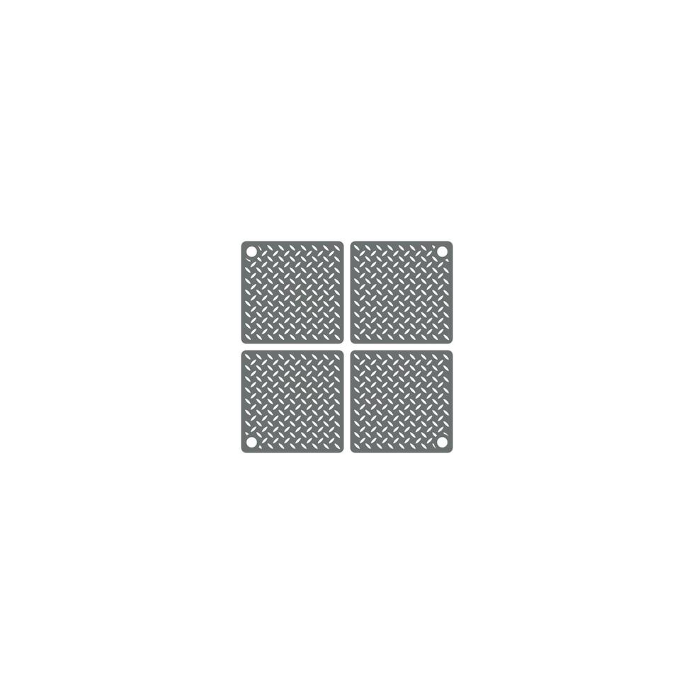 Industrial Steel Plate. Message us on our Social Media if you need our help to put your business name initials into the design vector