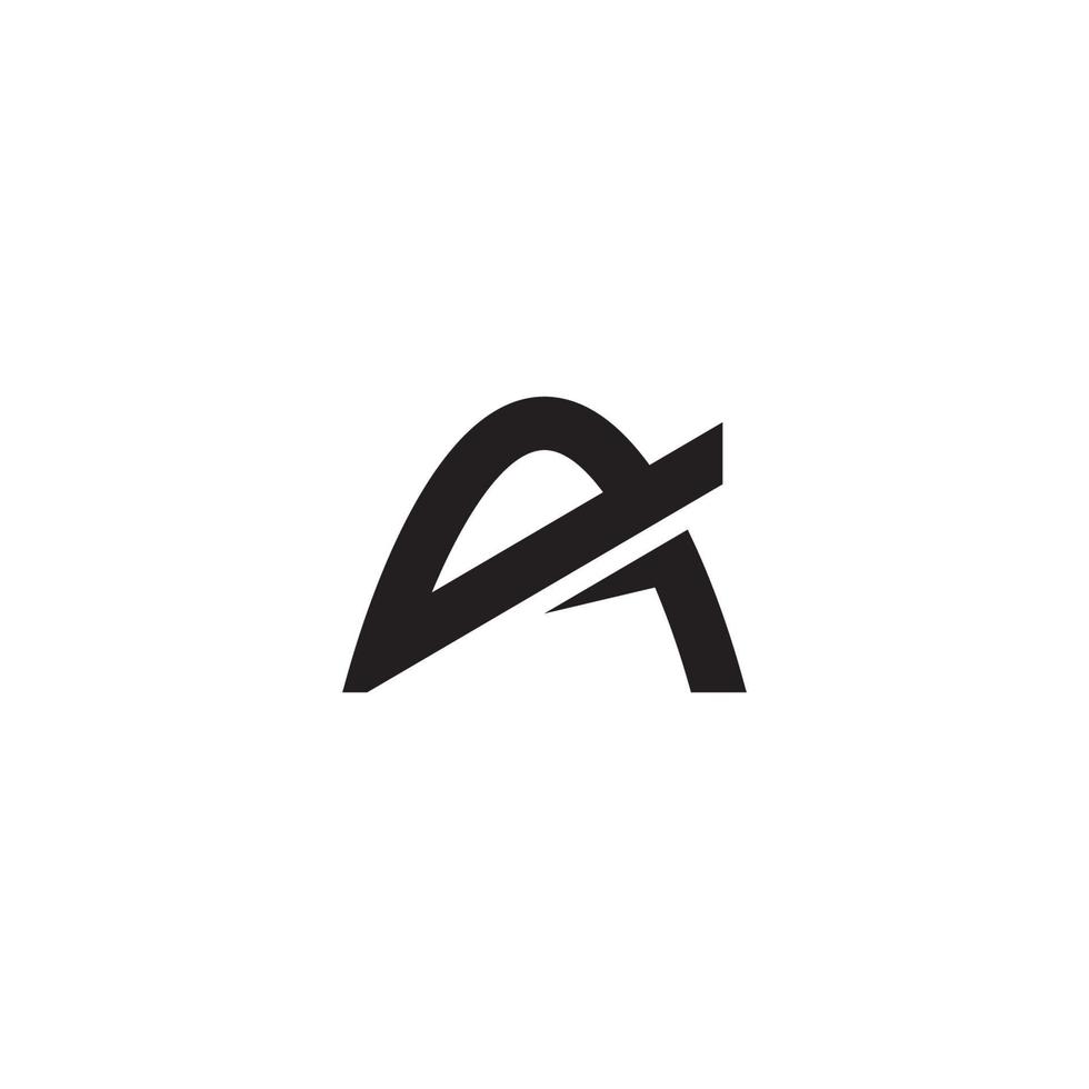 letra a logo o diseño de icono vector