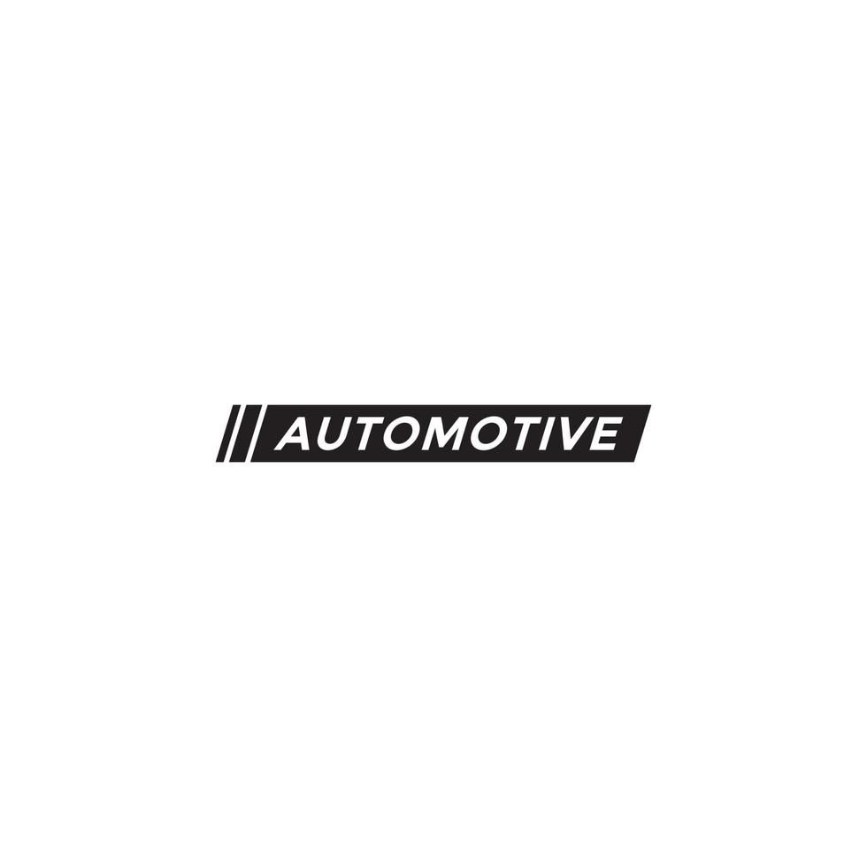 a simple Automotive logo or wordmark design vector