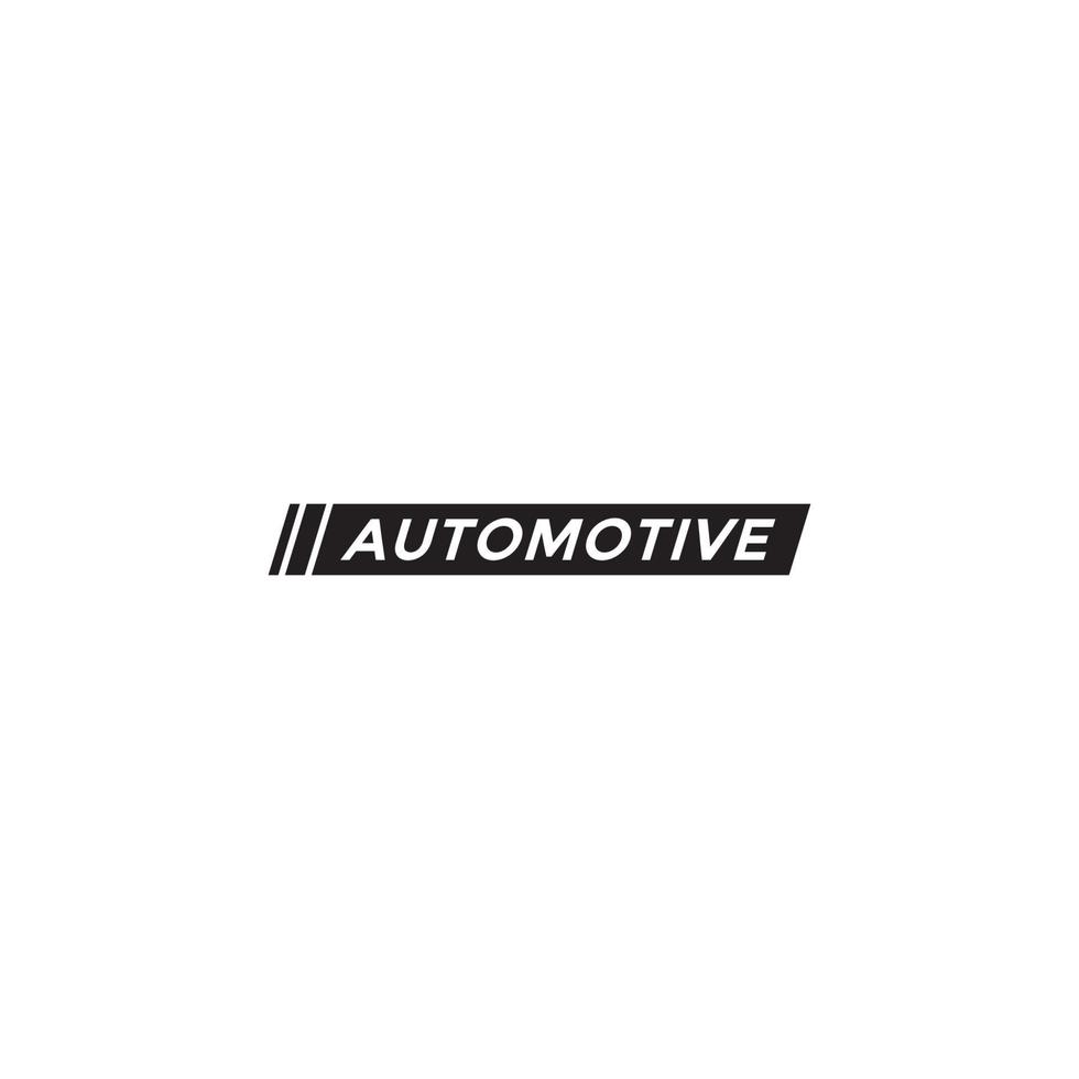 un logotipo automotriz simple o un diseño de marca denominativa vector