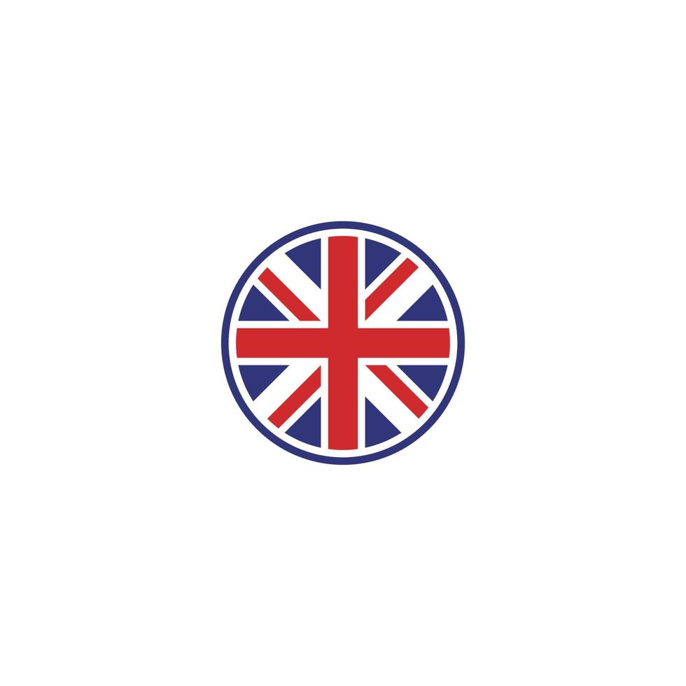 United Kingdom Flag logo or icon design vector