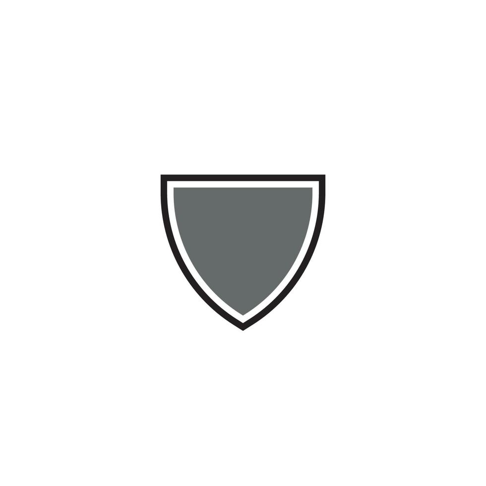 a simple Shield logo or icon design vector