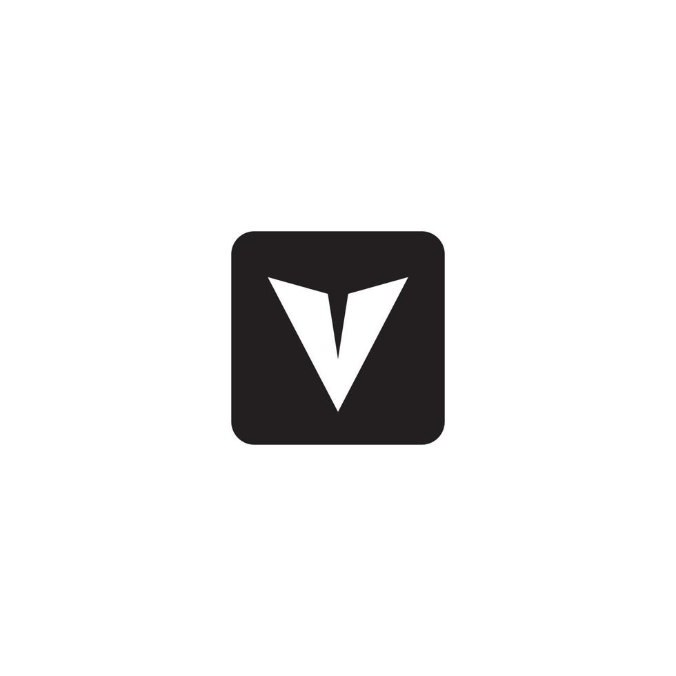 Arrow Down logo or icon design vector