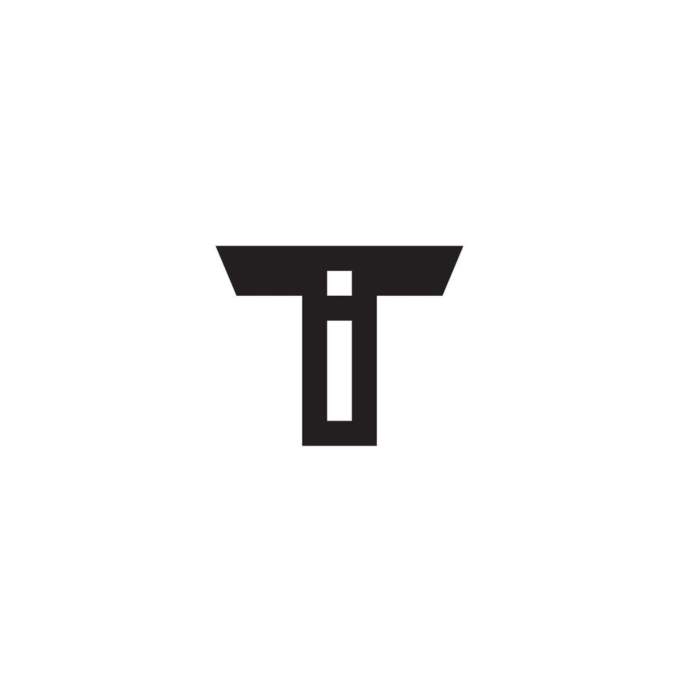 Letter IT logo or icon design vector