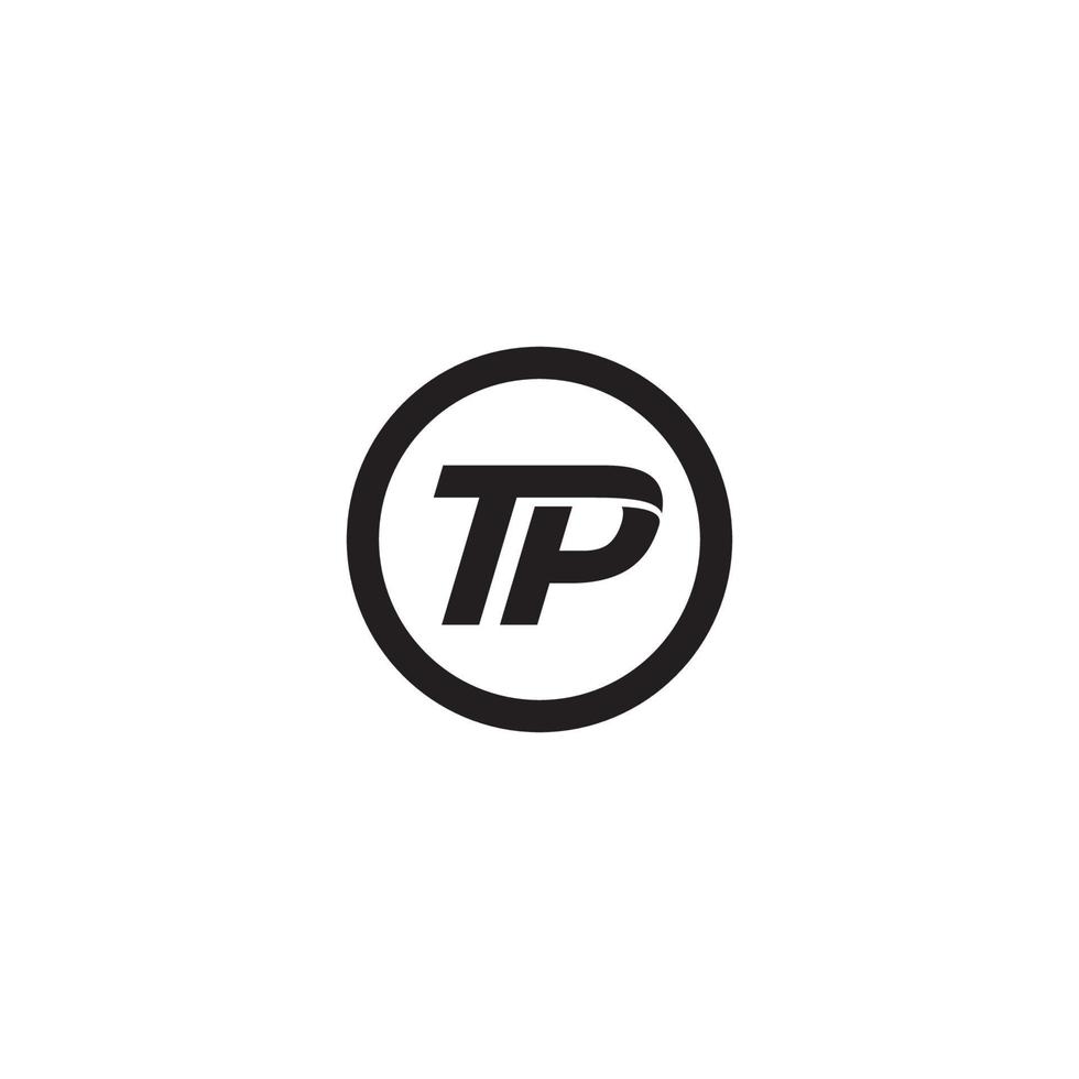 Letter TP logo or icon design vector