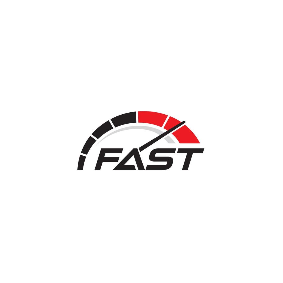 a simple Fast logo or icon design vector