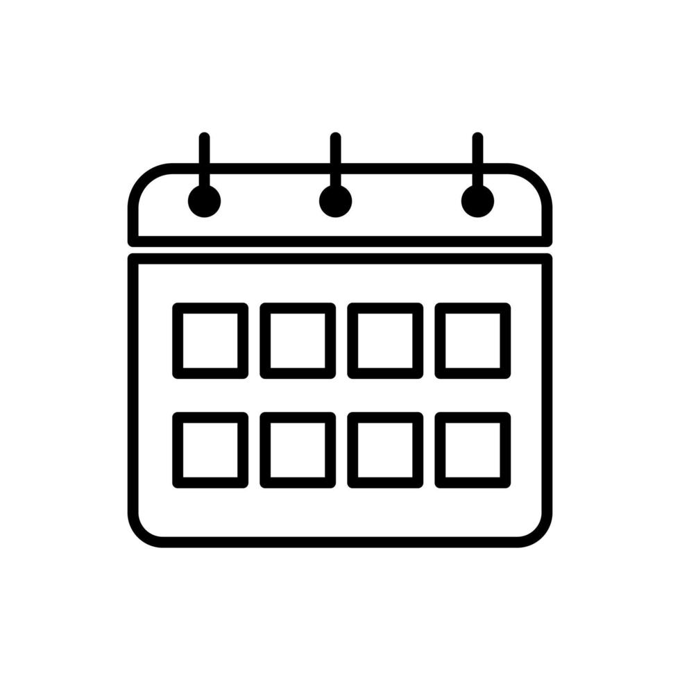 calendar icon vector. vector