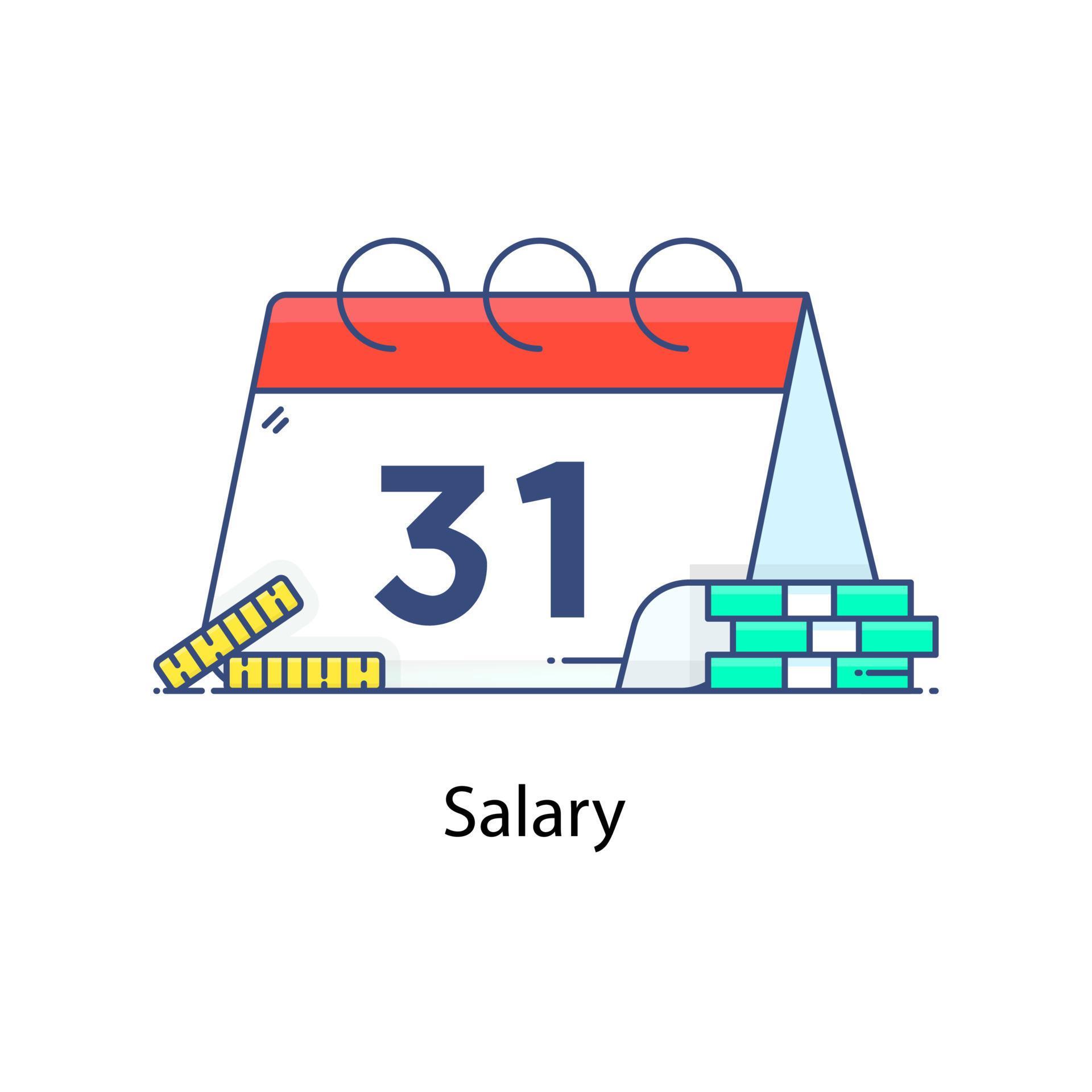 Salary icon in modern flat style payment 5068903 Vector Art at Vecteezy