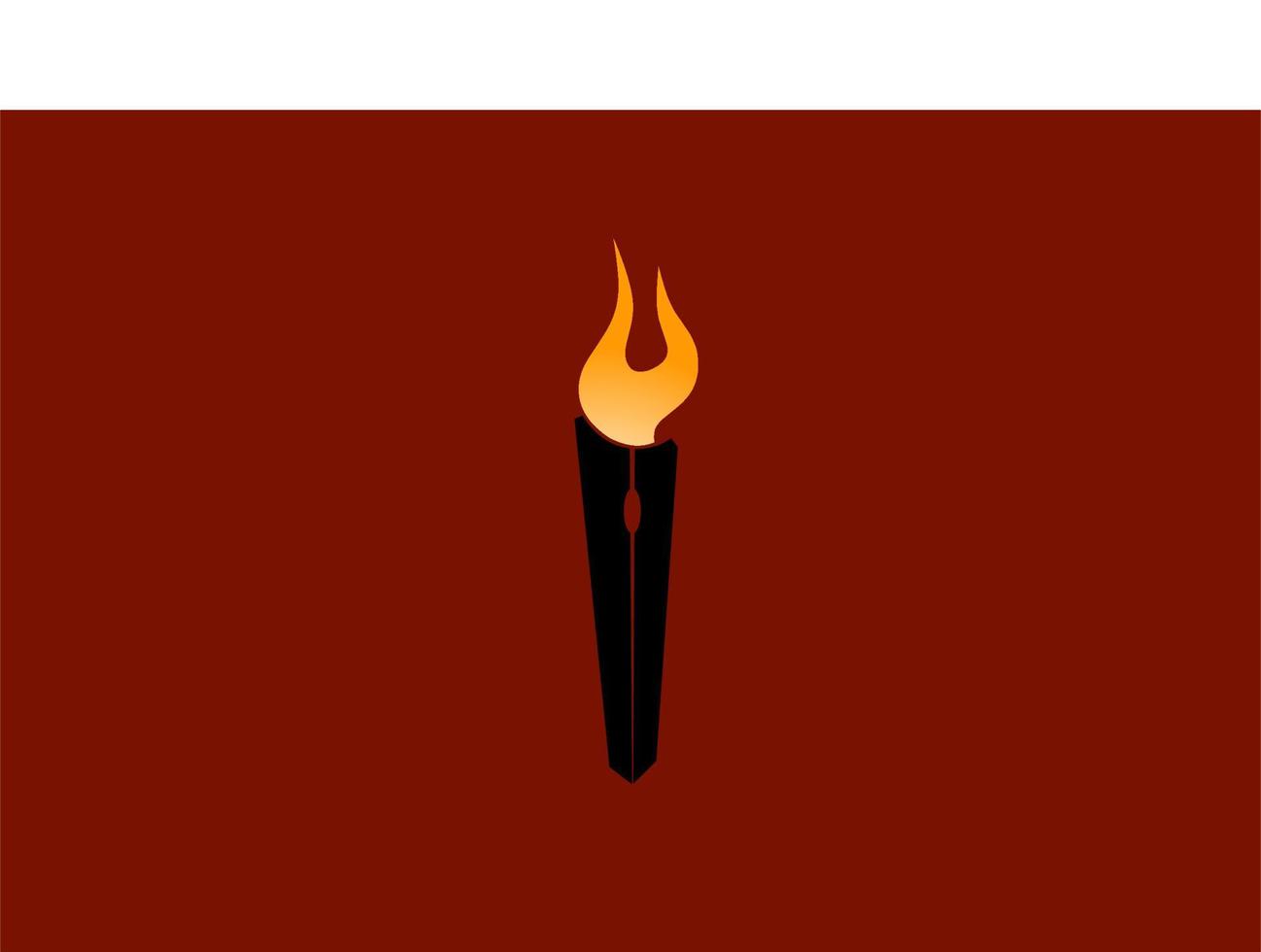 logo or icon, torch art vector