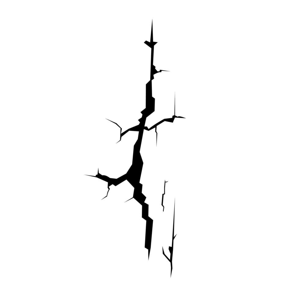 wall crack image vector