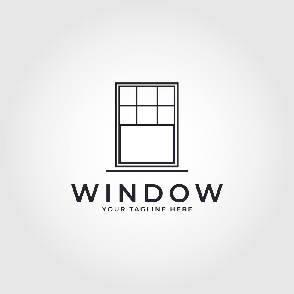 Window Icon Vector Logo Design Template
