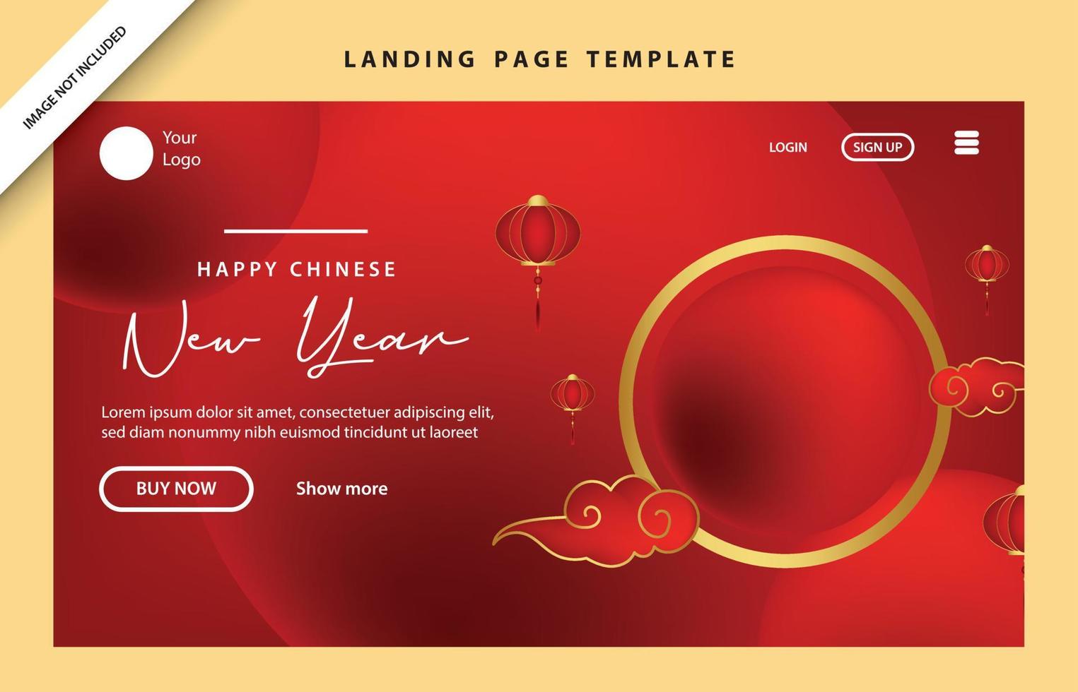 banner chinese new year poster asian zodiac template social media february background wallpaper event vector