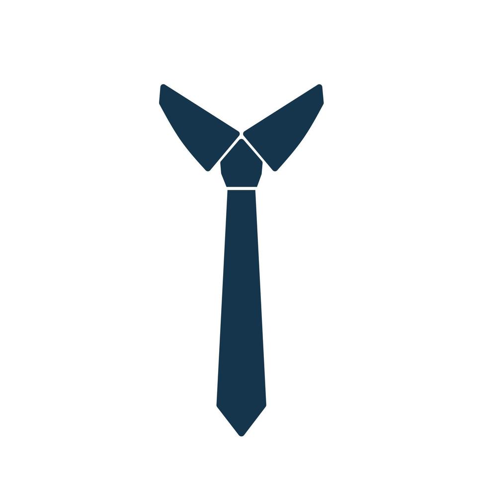 tie icon.  simple flat design isolated on a white background. vector