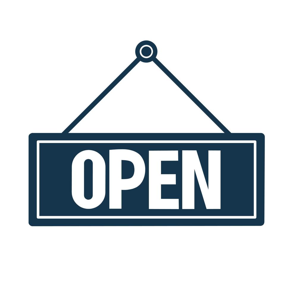 open icon.  flat design on a white background. vector
