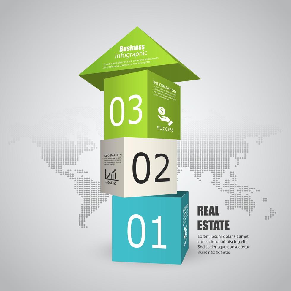 cardboard box stacking real estate business vector