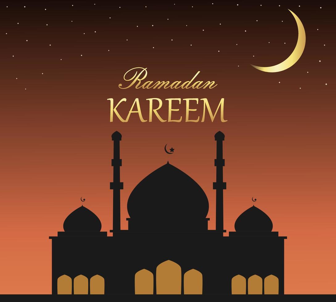 Illustration vector design of Ramadan Kareem