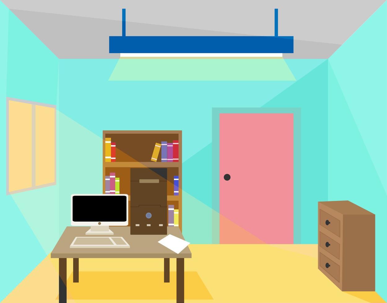 Illustration vector design of office room