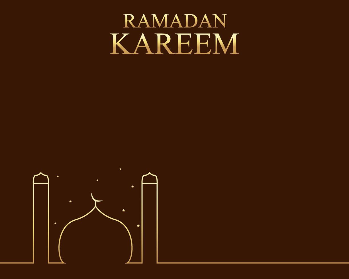 Illustration vector design of Ramadan Kareem