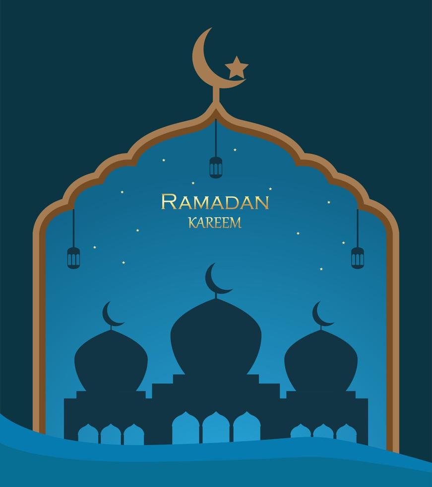 Illustration vector design of Ramadan Kareem