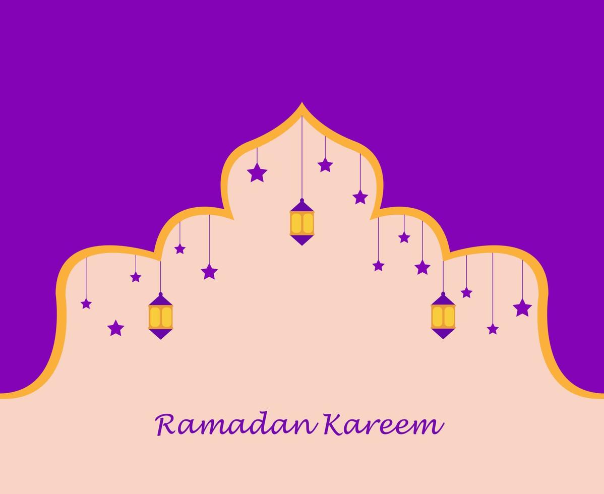 Illustration vector design of Ramadan Kareem