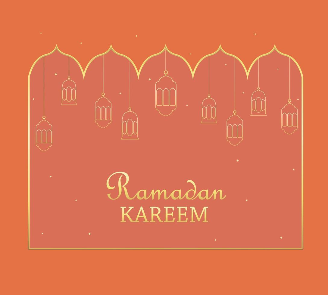 Illustration vector design of Ramadan Kareem