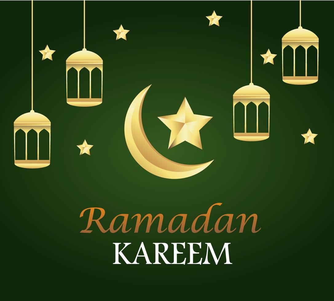 Illustration vector design of Ramadan Kareem