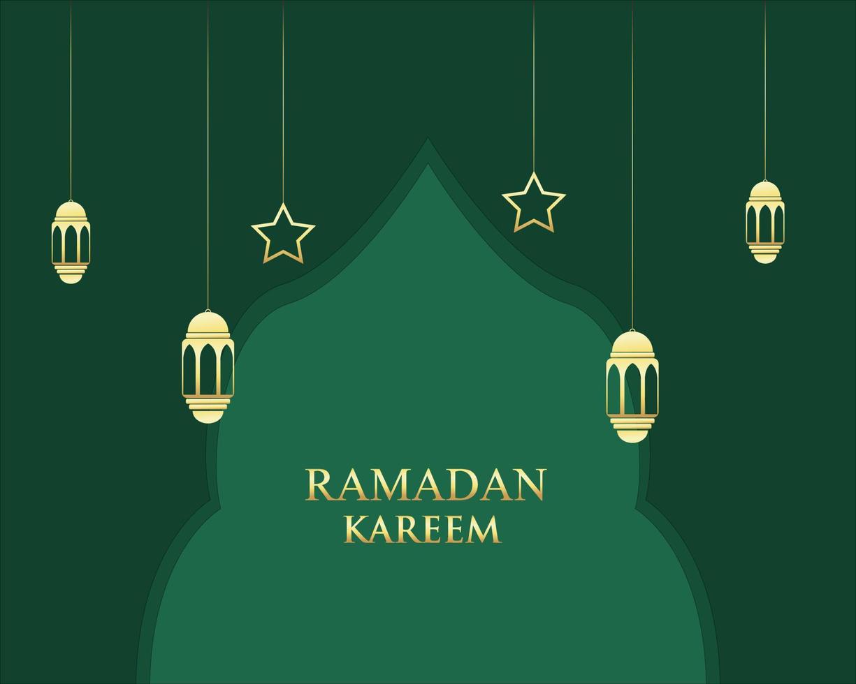 Illustration vector design of Ramadan Kareem